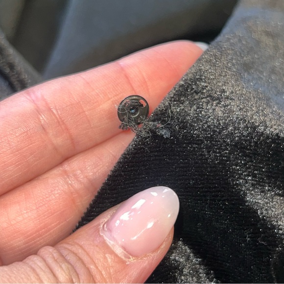 Black Velvet Jumpsuit with Sash Tie - Picture 3 of 4